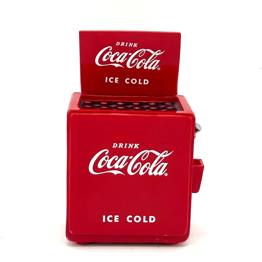Coca-Cola 1930 Coke Machine Mini Cooler Figurine Limited Edition Bradford Exch